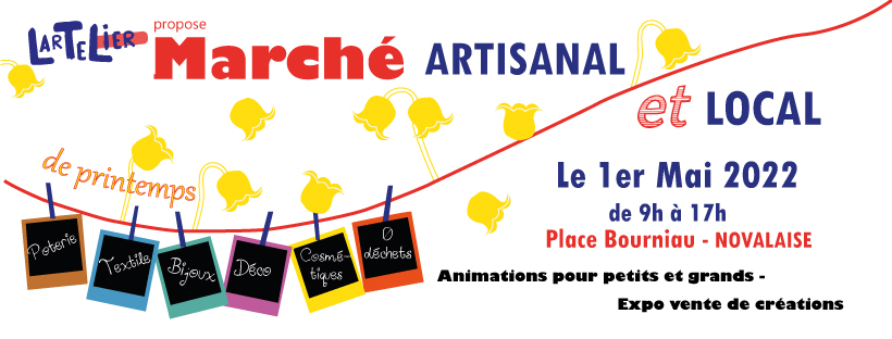 Programmation Voici le marché des créateurs de printemps du dimanche 1er mai 2022 organisé par l’association « L’Artelier ». Le marché se déroulera de 9h à 17h, place du Bourniau, à Novalaise, […]